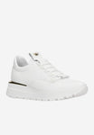 Wojas White Leather Sneakers with Gold Details | 4628959