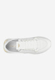 Wojas White Leather Sneakers with Gold Details | 4628959