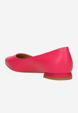 Wojas Pink Leather Ballet Flats | 4403355