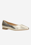 Wojas Golden Leather Ballet Flats | 4403358