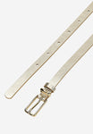 Wojas Women's Thin Golden Leather Belt | 9301058