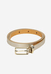 Wojas Women's Thin Golden Leather Belt | 9301058