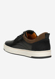Wojas Black and Brown Leather Sneakers | 1022071