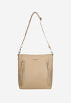 Wojas Beige Leather Shoulder Bag | 8033854