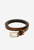 Wojas Women's Thin Brown Leather Belt | 9307452