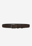 Wojas Dark Brown Leather Prong Buckle Belt | 9310772