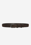 Wojas Dark Brown Leather Prong Buckle Belt | 9310772