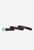 Wojas Brown Leather Belt with White and Red Stitching | 9310552
