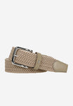 Wojas Beige Braided Leather Belt | 9300974