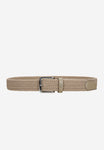 Wojas Beige Braided Leather Belt | 9300974