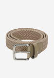 Wojas Beige Braided Leather Belt | 9300974