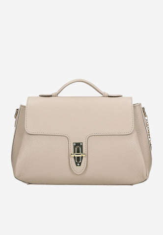 Wojas Beige Leather Crossbody Bag | 8038754