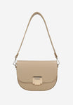 Wojas Beige Leather Crossbody Bag | 8031354