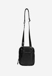 Wojas Small Black Leather Messenger Bag | 8003451