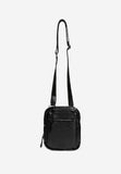 Wojas Small Black Leather Messenger Bag | 8003451