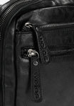 Wojas Small Black Leather Messenger Bag | 8003451