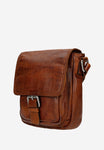 Wojas Light Brown Leather Messenger Bag | 8004553