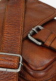 Wojas Light Brown Leather Messenger Bag | 8004553