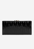 Wojas Large Black Patent Leather Wallet | 9108731