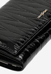 Wojas Large Black Patent Leather Wallet | 9108731