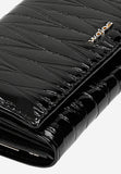 Wojas Large Black Patent Leather Wallet | 9108731