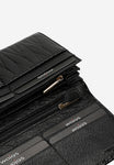 Wojas Large Black Patent Leather Wallet | 9108731