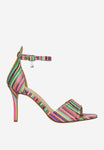 Wojas Multicolor Leather High Heels Sandals | 7618250