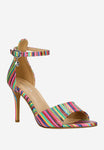 Wojas Multicolor Leather High Heels Sandals | 7618250