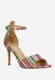 Wojas Multicolor Leather High Heels Sandals | 7618250