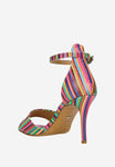 Wojas Multicolor Leather High Heels Sandals | 7618250