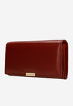 Wojas Red Leather Wallet with Golden Detail | 9108855