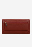 Wojas Red Leather Wallet with Golden Detail | 9108855