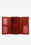 Wojas Red Leather Wallet with Golden Detail | 9108855