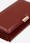 Wojas Red Leather Wallet with Golden Detail | 9108855