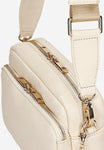 Wojas Light Beige Leather Crossbody Bag | 8034354