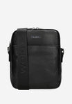 Wojas Small Black Leather Messenger Bag | 8004451