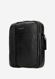 Wojas Small Black Leather Messenger Bag | 8004451