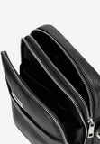 Wojas Small Black Leather Messenger Bag | 8004451