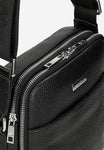 Wojas Small Black Leather Messenger Bag | 8004451