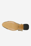Wojas Beige and Black Leather Heels with Single Strap | 3514754
