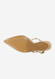 Wojas Beige Leather High Heels with Golden Decoration | 3511354