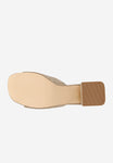 Wojas Beige Leather Heels with Golden Chain | 7411564