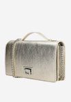 Wojas Golden Leather Crossbody Bag | 8029558