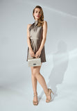 Wojas Golden Leather Crossbody Bag | 8029558