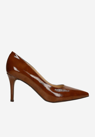 Wojas Brown Leather High Heels | 3509332