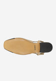 Wojas Beige and Black Leather Ballet Flats | 4403254