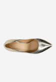 Wojas Golden Leather High Heels | 3503958
