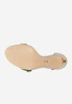 Wojas Golden Leather High Heels Sandals | 7618858