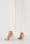 Wojas Golden Leather High Heels Sandals | 7618858