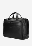 Wojas Large Black Leather Messenger Bag | 8005851